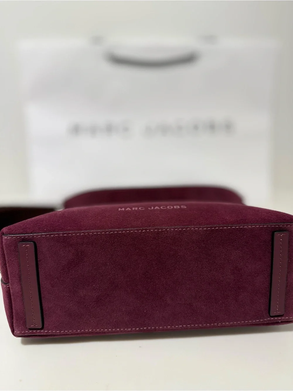 NWT Marc Jacobs suede convertible drifter large hobo - dark plum